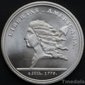 Libertas Americana Medal 1776 – 1781 Nickel Silver – Revolutionary Era U.S. reproduction
