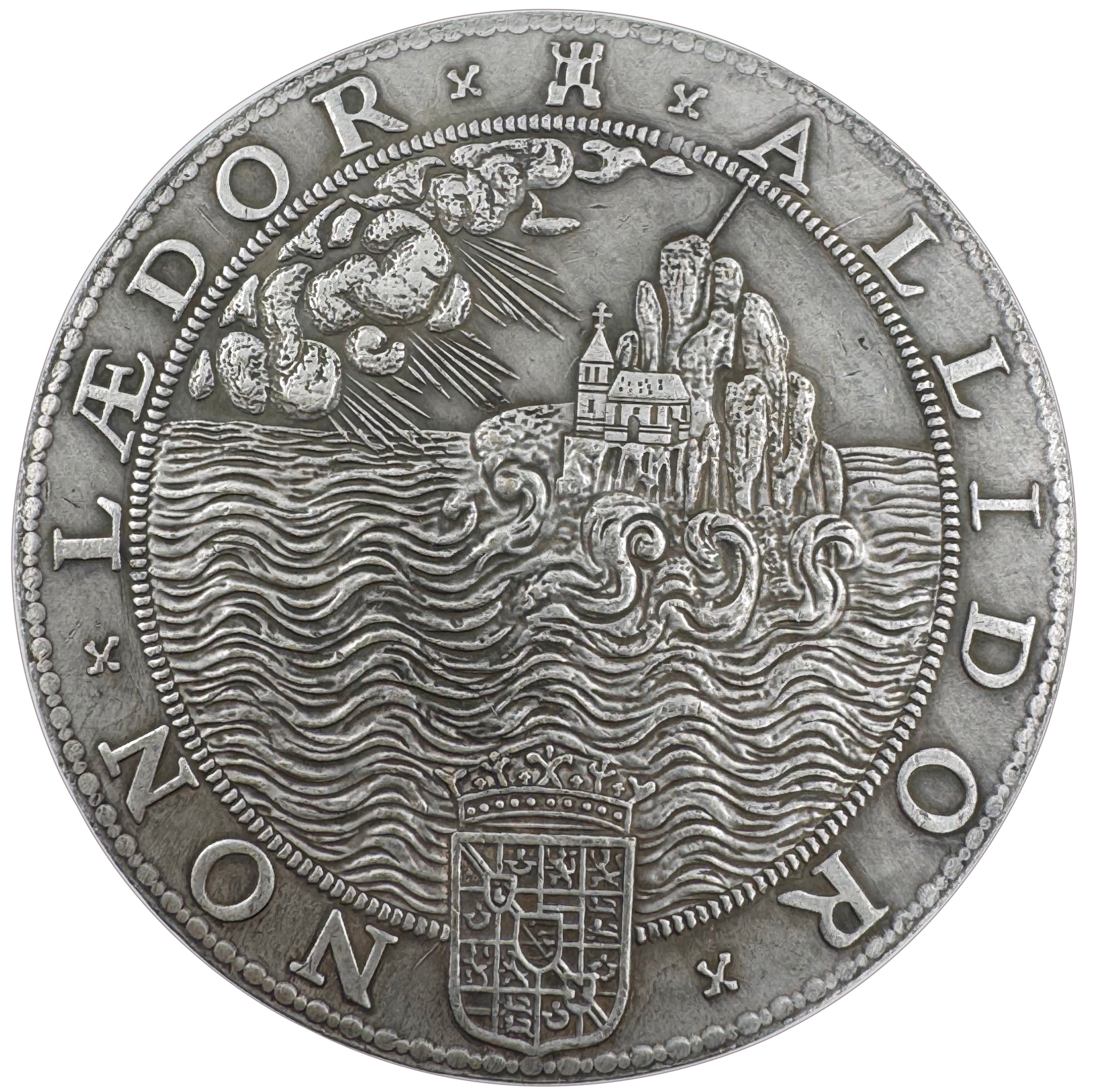 Elizabeth I Defeat of the Spanish Armada Medal 1588 UK Medal Coin detail view 2