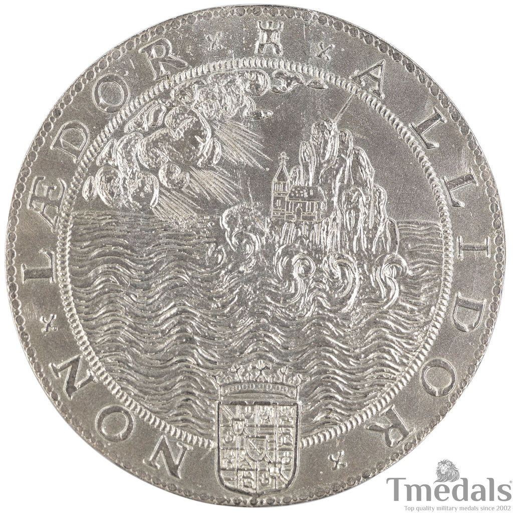 UK Elizabeth I Defeat of the Spanish Armada Medal 1588-Pure 925 Sterling Silver detail view 22
