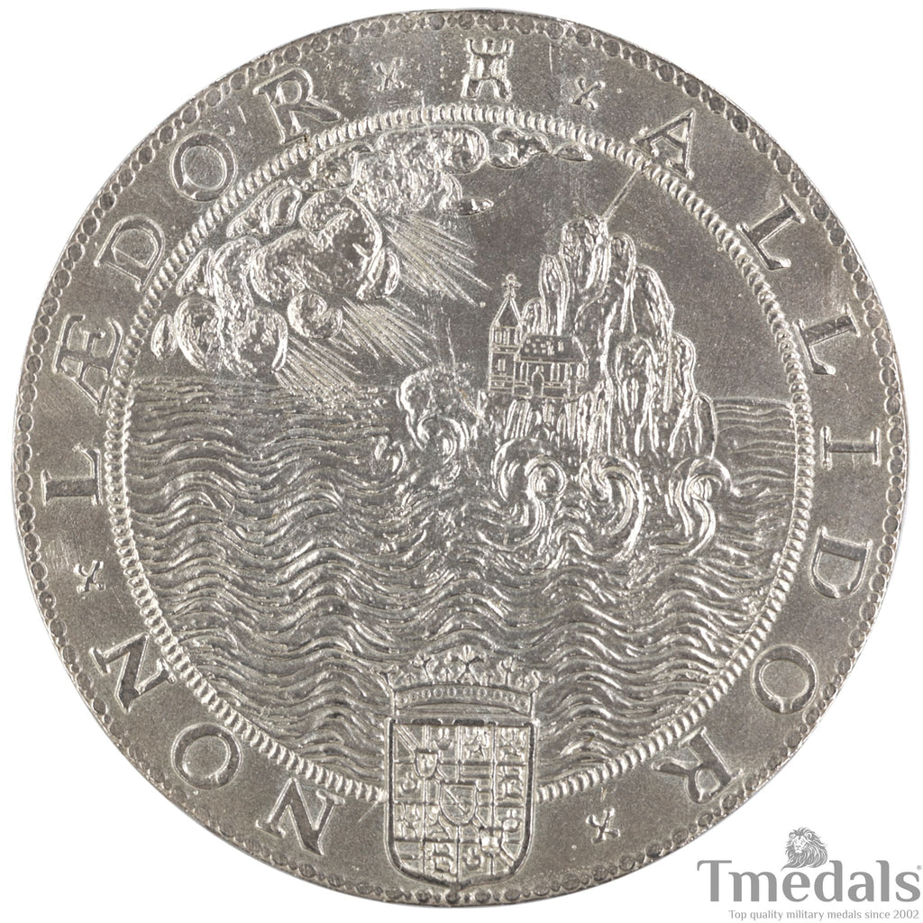 UK Elizabeth I Defeat of the Spanish Armada Medal 1588-Pure 925 Sterling Silver reproduction